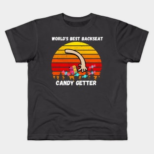 Best Dad in the World aka Backseat Candy Getter Kids T-Shirt